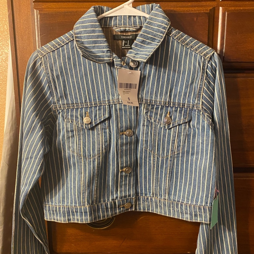 NET cropped denim jacket - Picture 2 of 4
